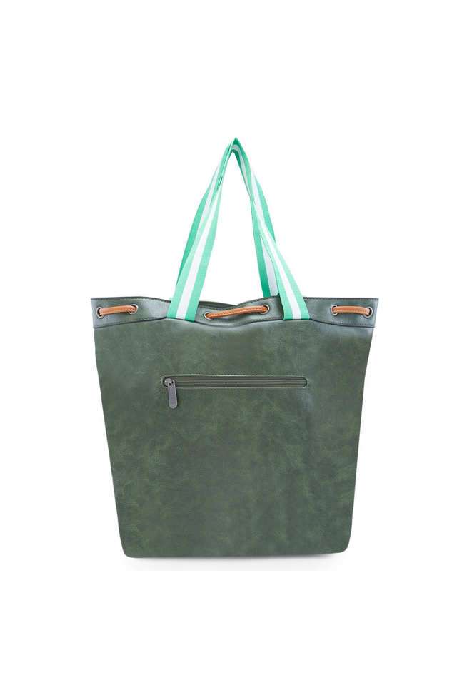 Buy Caprese Olive Sandie Faux Leather Zipper Closure Women's