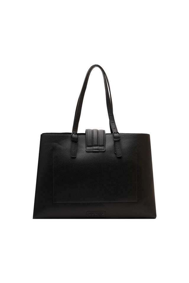 Solid-PU-Zipper-Closure-Women-s-Tote-Bag