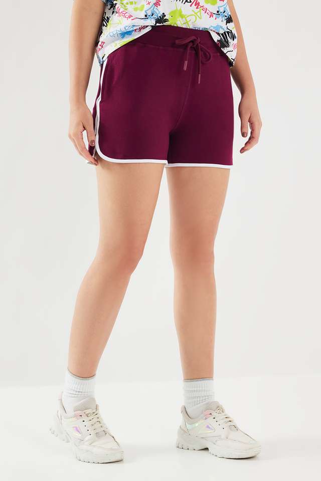 Regular-Fit-Mid-Thigh-Cotton-Women-s-Active-Wear-Shorts