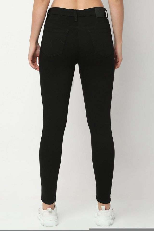 High-Rise-Blended-Fabric-Super-Skinny-Fit-Women-s-Jeans