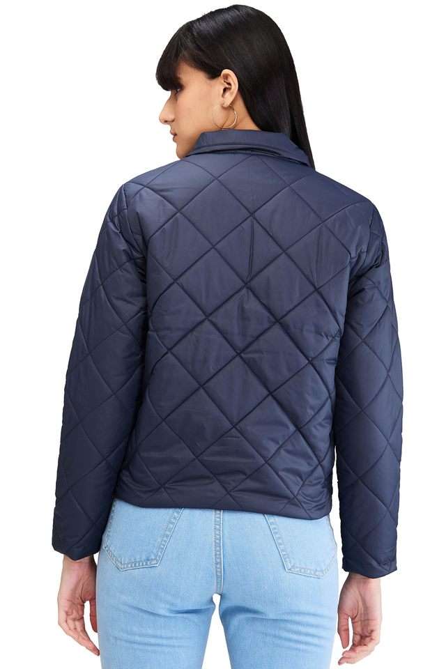 Spykar Jacket Womens Dark Blue Denim Jacket Buy Blue Jackets Coats