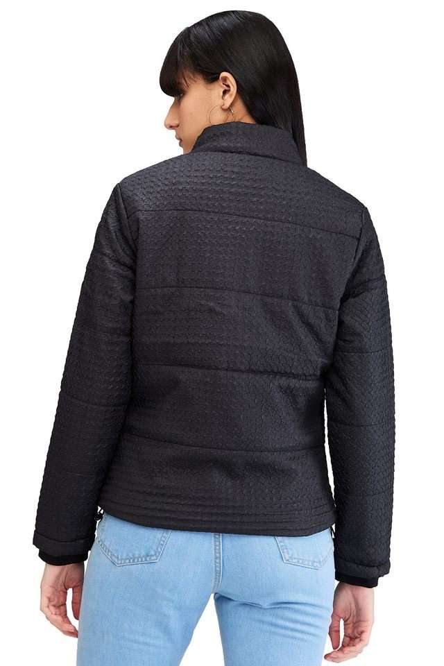 Solid-Polyester-Regular-Fit-Women-s-Jacket