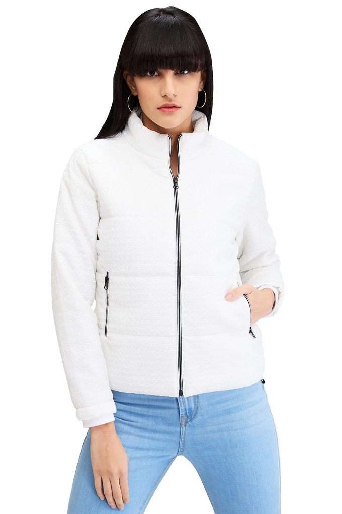 Solid-Polyester-Regular-Fit-Women-s-Jacket