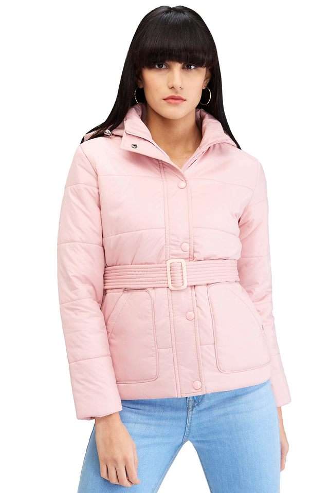 Solid-Polyester-Regular-Fit-Women-s-Jacket