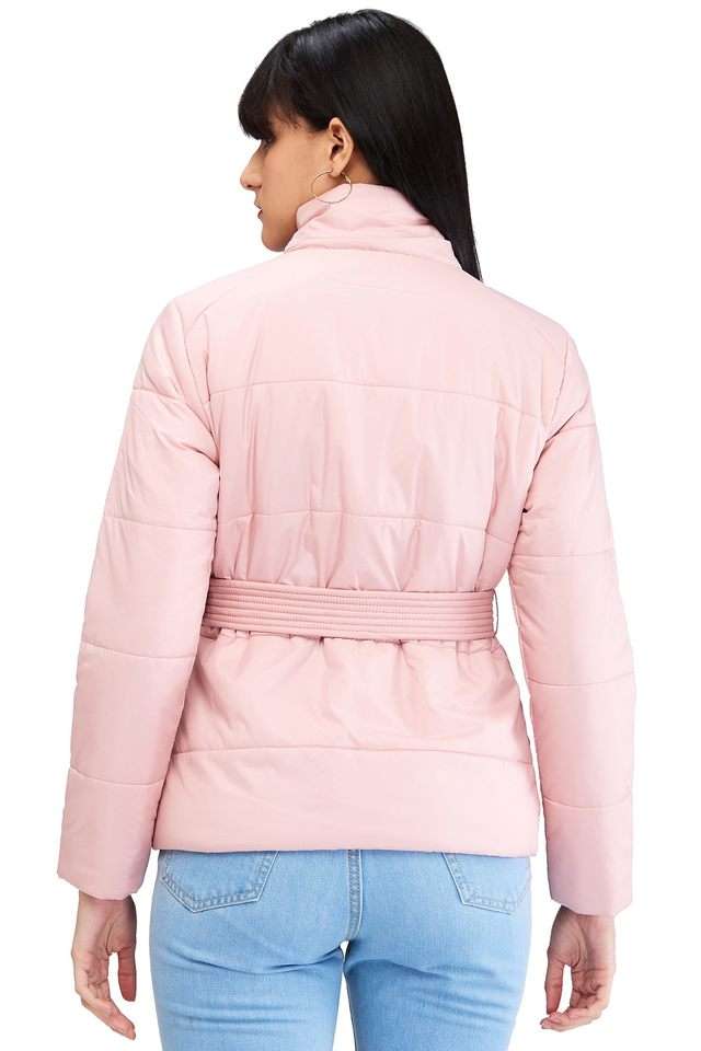 Solid-Polyester-Regular-Fit-Women-s-Jacket