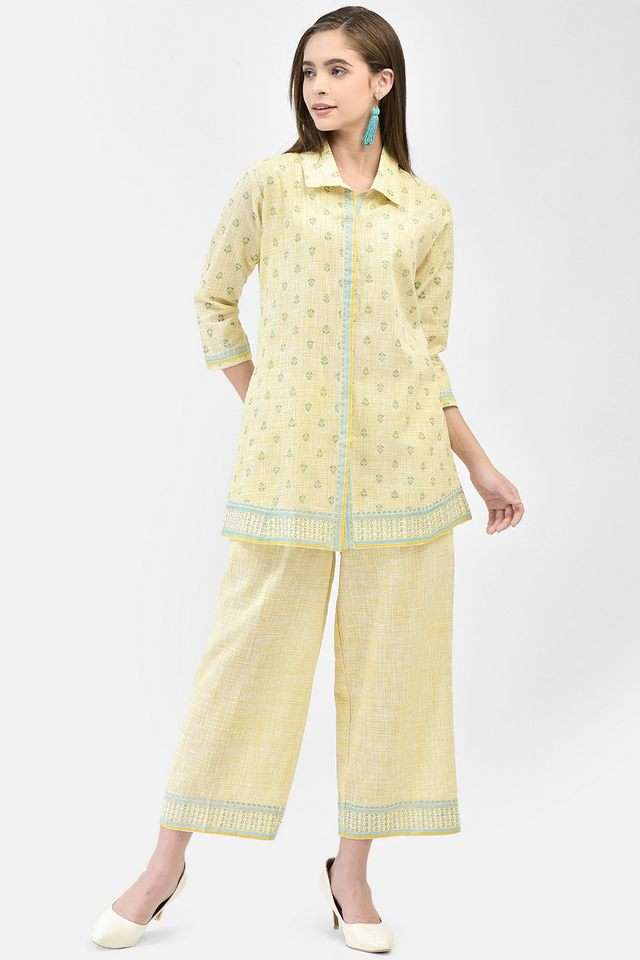 span Printed Cotton Collared Women Tunic-picture-12