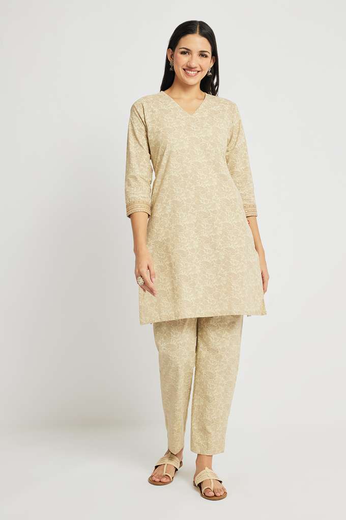 span Printed Mini Cotton Woven Women's Co-Ord Set-picture-18