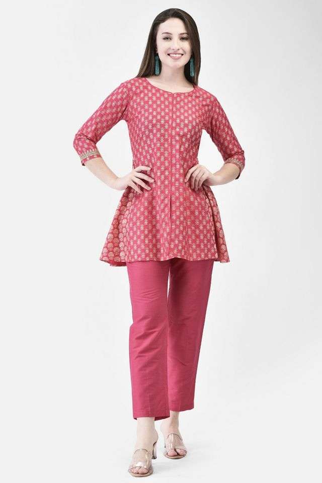 Printed-Viscose-Round-Neck-Women-s-A-line-Kurta