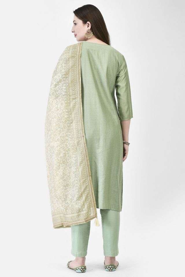 Solid-Viscose-Round-Neck-Women-s-Straight-Kurta