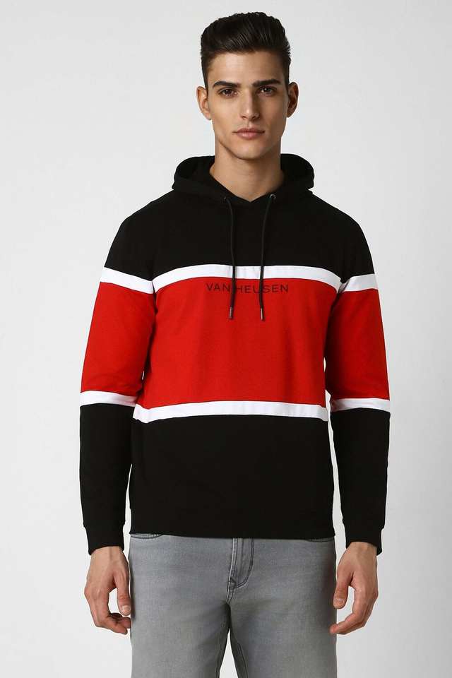 Solid-Cotton-Blend-Regular-Fit-Men-s-Sweatshirt