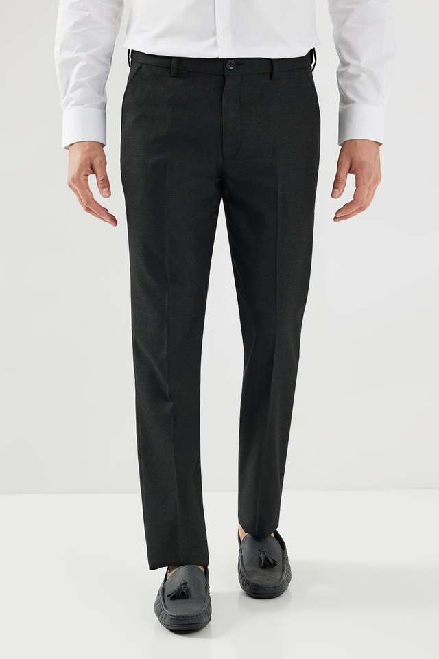 Textured-Poly-Viscose-Lycra-Slim-Fit-Men-s-Formal-Wear-Trousers