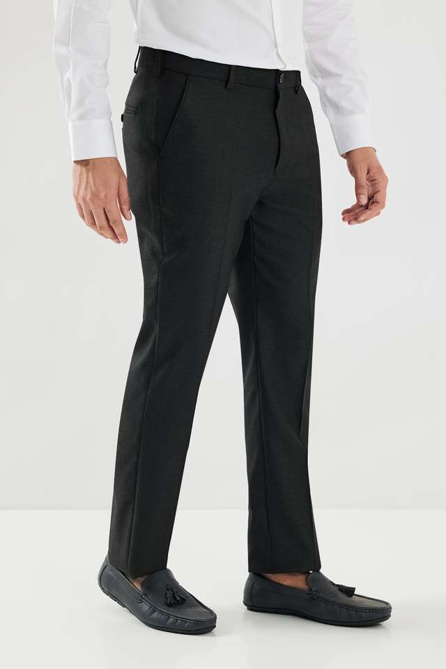 Textured-Poly-Viscose-Lycra-Slim-Fit-Men-s-Formal-Wear-Trousers