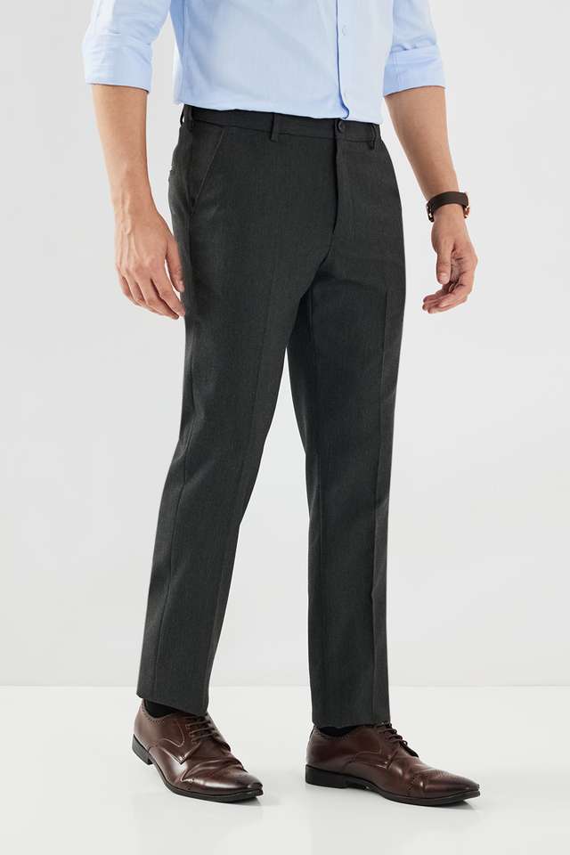 Textured-Poly-Viscose-Lycra-Slim-Fit-Men-s-Formal-Wear-Trousers