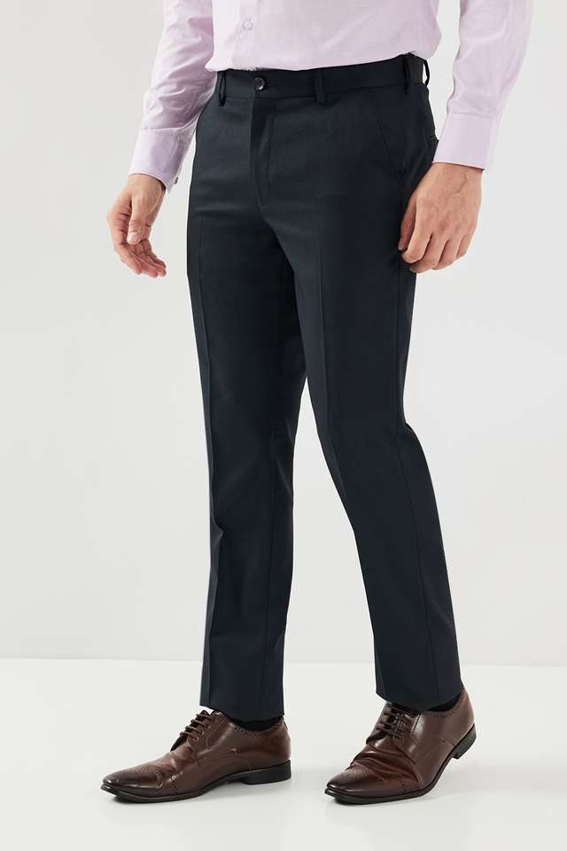 Textured-Poly-Viscose-Lycra-Slim-Fit-Men-s-Formal-Wear-Trousers