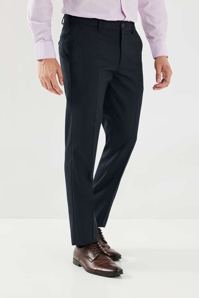 Textured-Poly-Viscose-Lycra-Slim-Fit-Men-s-Formal-Wear-Trousers