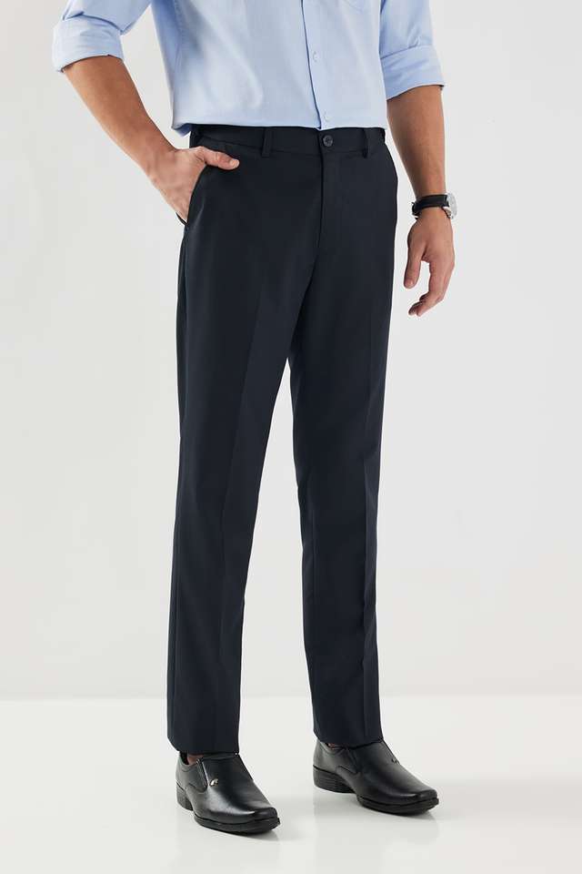 Textured-Poly-Viscose-Lycra-Slim-Fit-Men-s-Formal-Wear-Trousers
