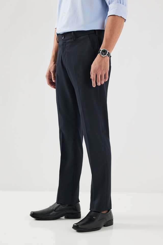 Textured-Poly-Viscose-Lycra-Slim-Fit-Men-s-Formal-Wear-Trousers