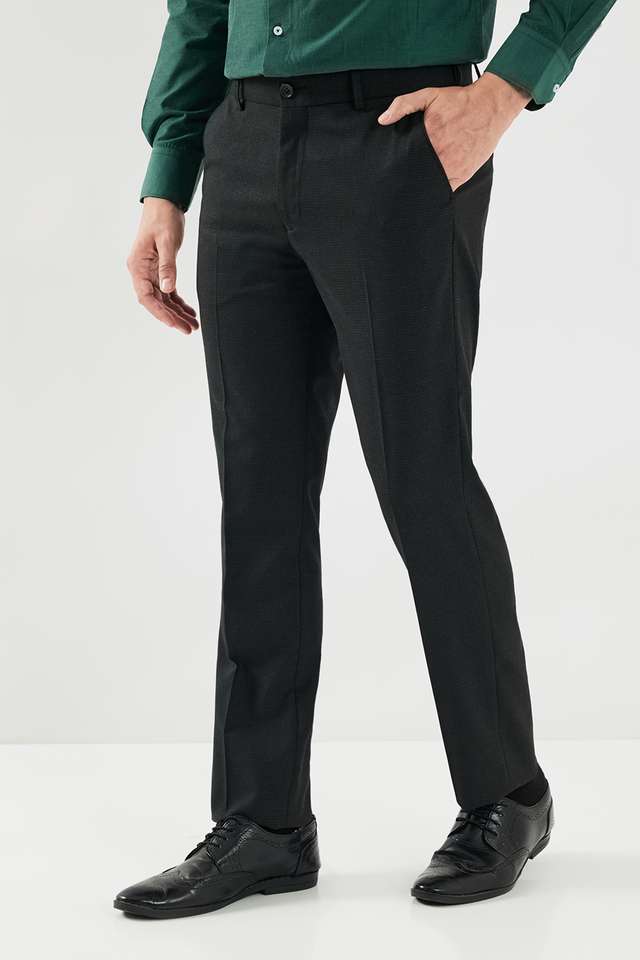 Textured-Poly-Viscose-Lycra-Slim-Fit-Men-s-Formal-Wear-Trousers
