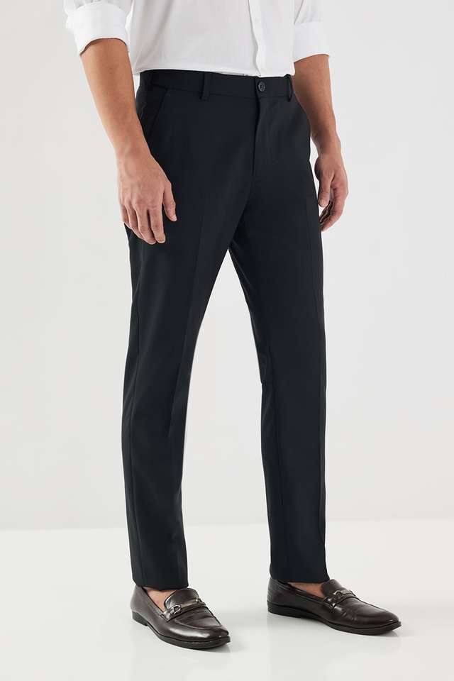Textured-Poly-Viscose-Lycra-Slim-Fit-Men-s-Formal-Wear-Trousers