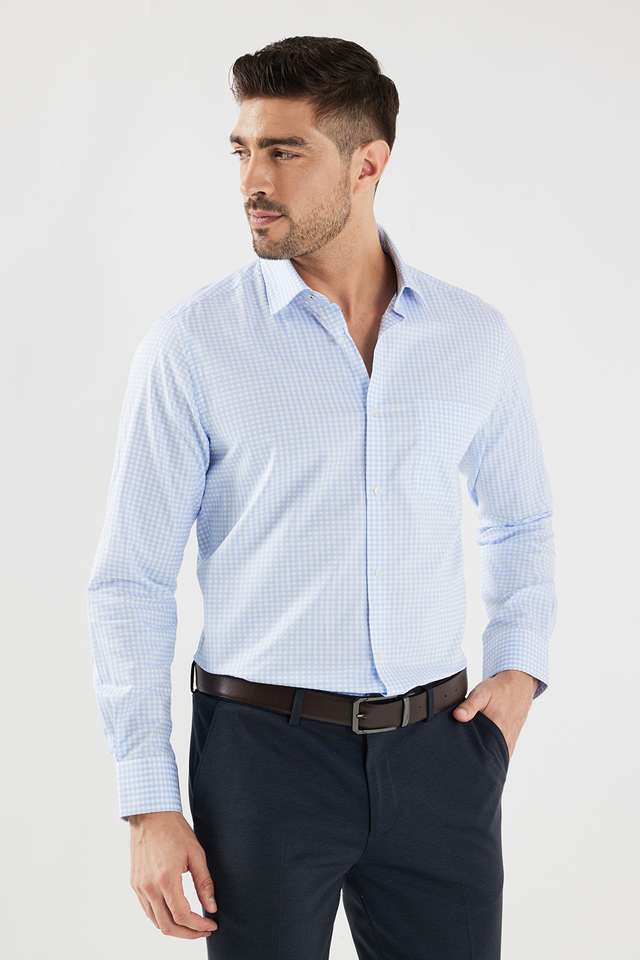 Checks-Cotton-Slim-Fit-Men-s-Formal-Wear-Shirt