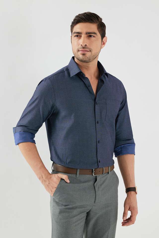 Dobby-Cotton-Slim-Fit-Men-s-Formal-Wear-Shirt