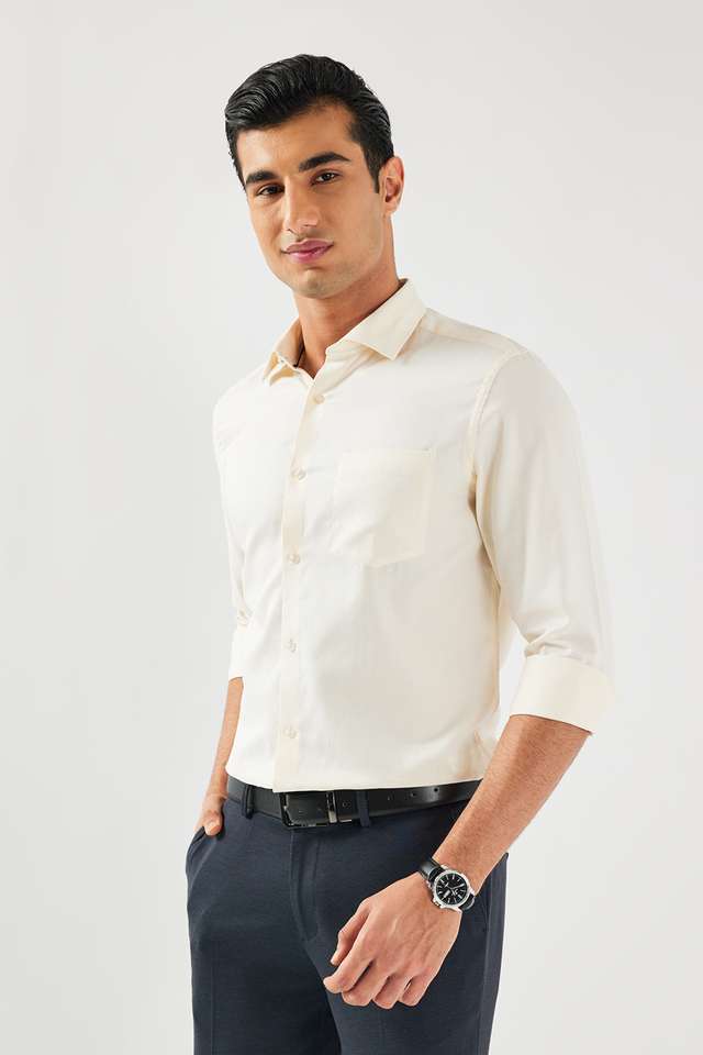 Textured-Cotton-Slim-Fit-Men-s-Formal-Wear-Shirt