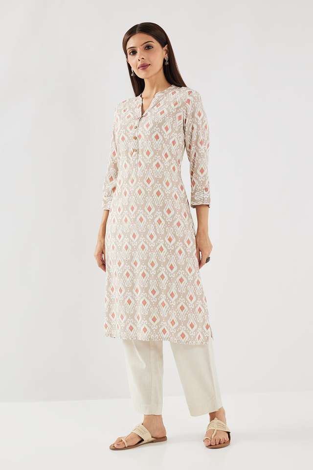 Printed-Rayon-Collared-Women-s-Casual-Wear-Kurta
