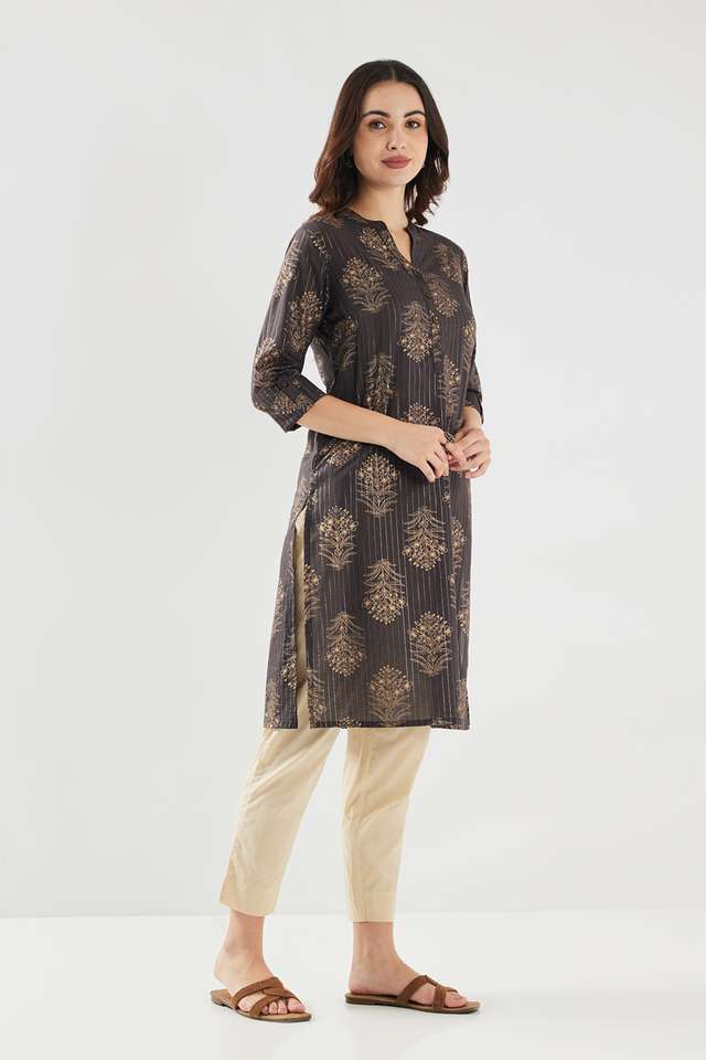 Printed-Cotton-Collared-Women-s-Casual-Wear-Kurta