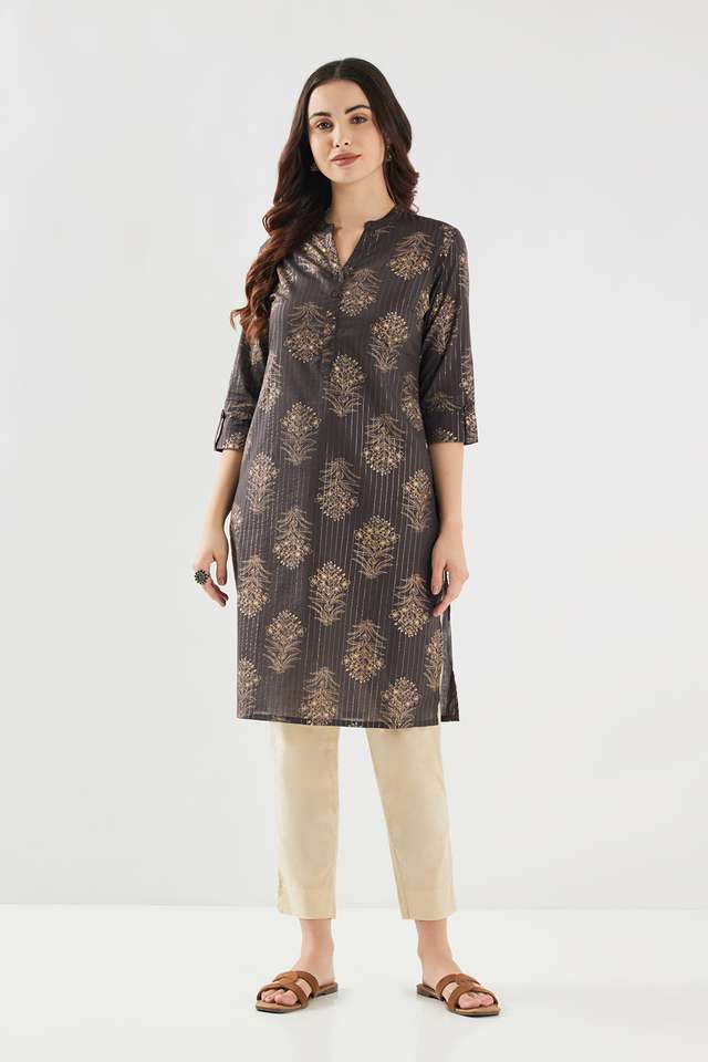 Printed-Cotton-Collared-Women-s-Casual-Wear-Kurta