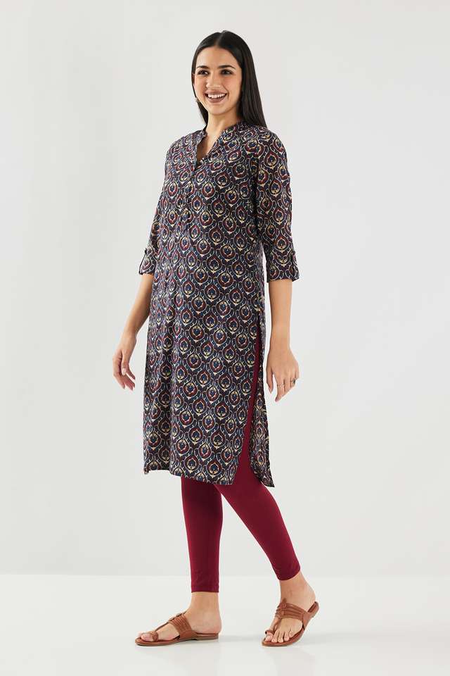 Printed-Cotton-Collared-Women-s-Casual-Wear-Kurta