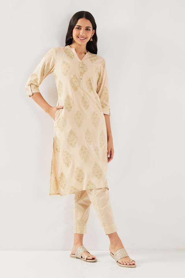Solid-Rayon-Women-s-Casual-Wear-Kurta