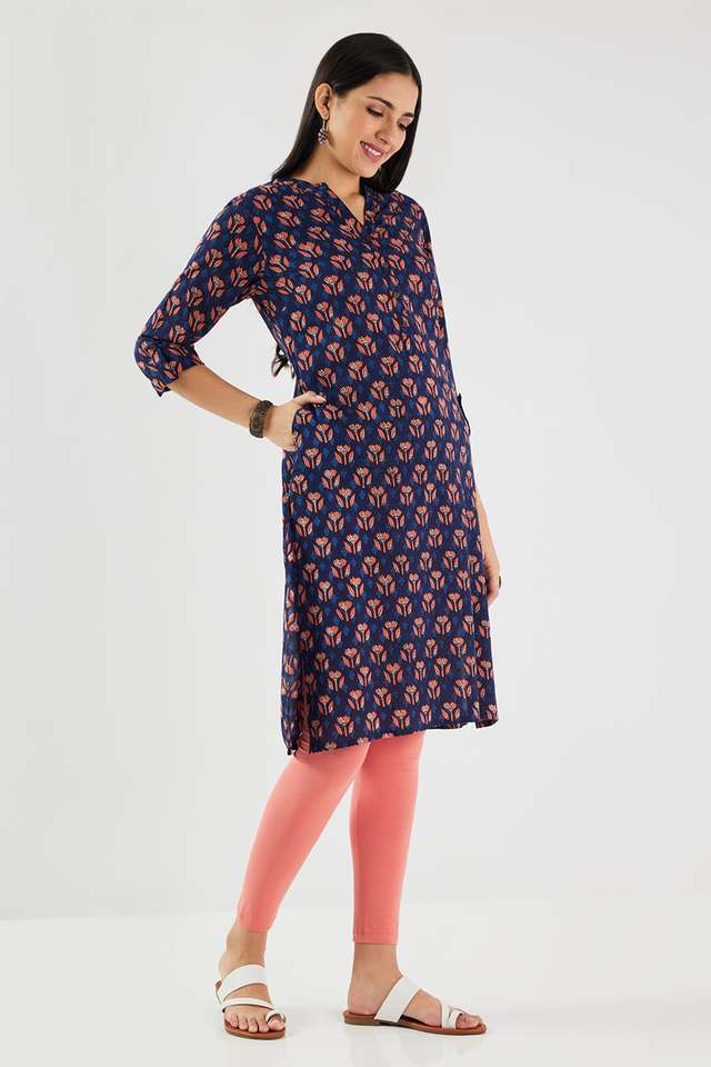 Printed-Polyester-Straight-Fit-Women-s-Kurta