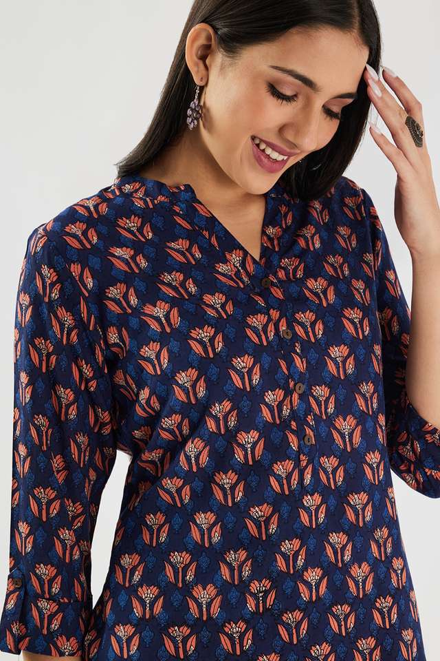 Printed-Polyester-Straight-Fit-Women-s-Kurta