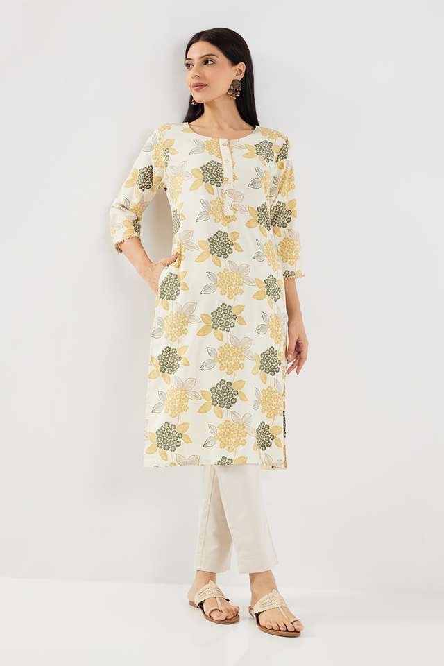 Printed-Rayon-Round-Neck-Women-s-Casual-Wear-Kurta