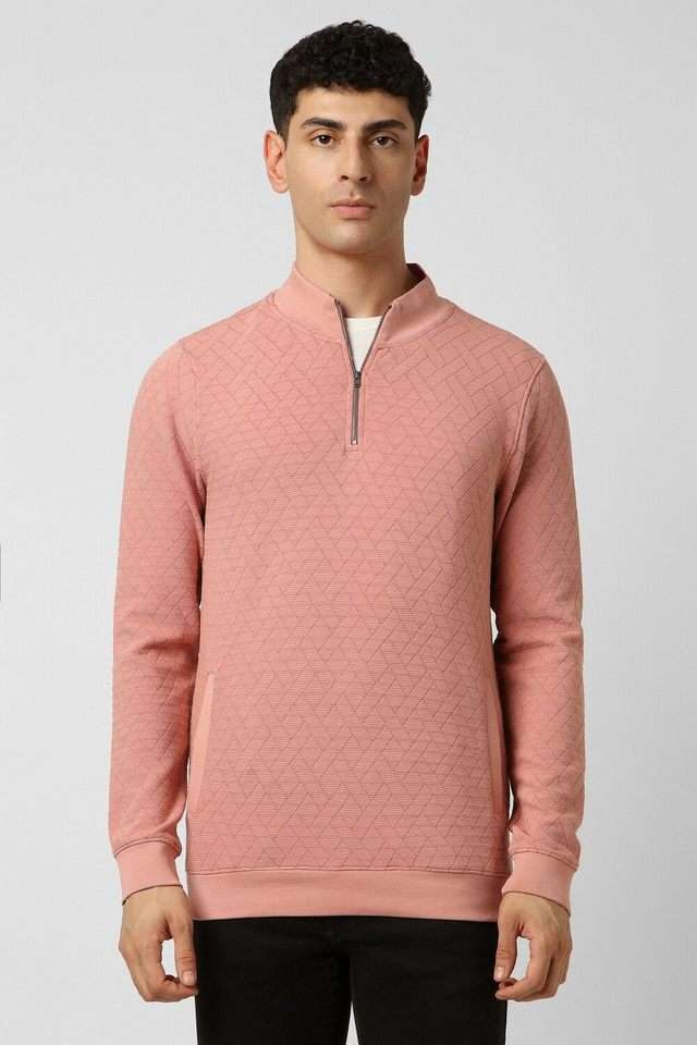 Textured-Polyester-Cotton-Slim-Fit-Men-s-Sweatshirt