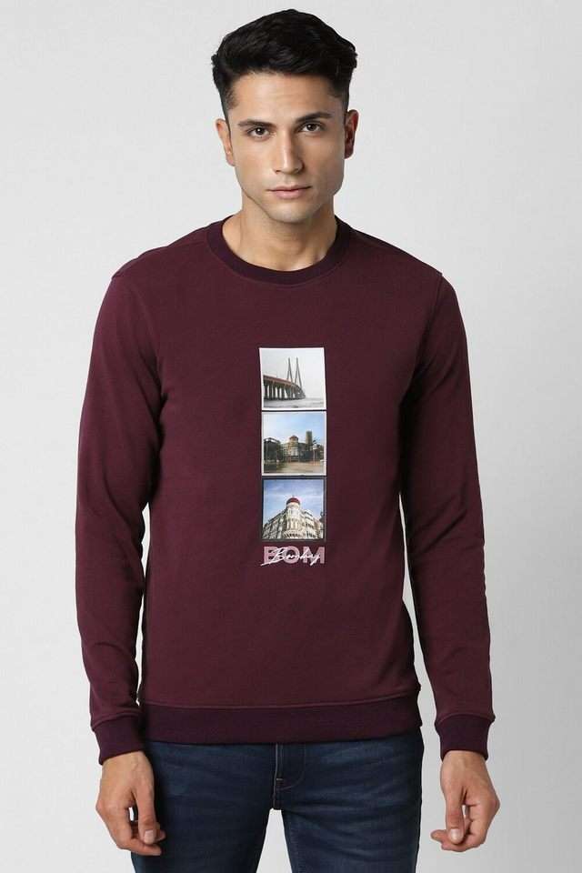 Graphic-Print-Polyester-Slim-Fit-Men-Sweatshirt