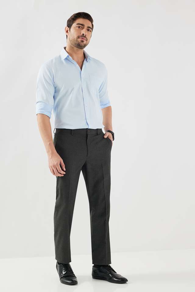 Dobby-Cotton-Blend-Slim-Fit-Men-s-Formal-Wear-Shirt