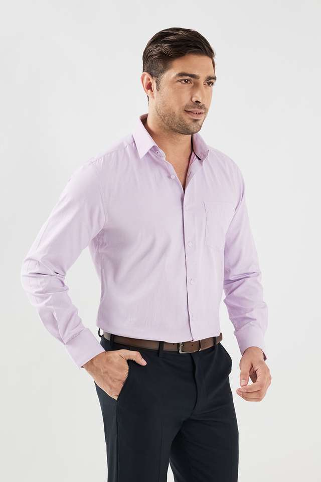 Dobby-Cotton-Blend-Slim-Fit-Men-s-Formal-Wear-Shirt