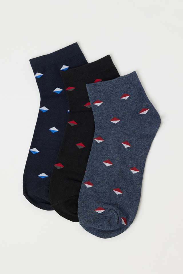 Cotton-Men-s-Ankle-Socks-Assorted-Pack-Of-3