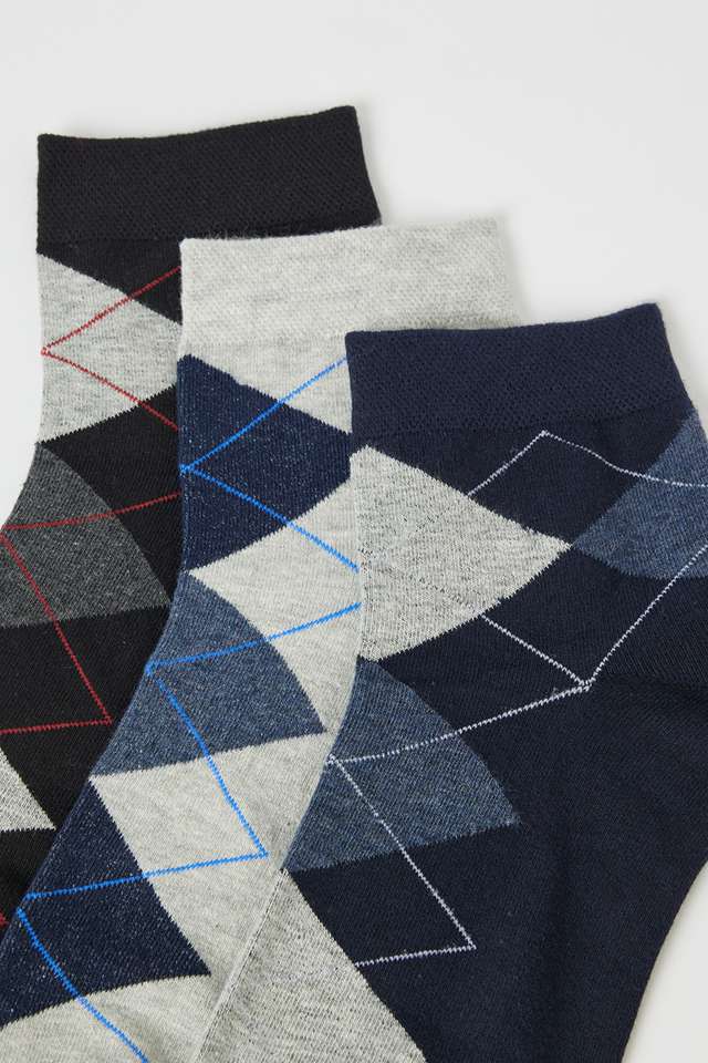 Cotton-Men-s-Ankle-Socks-Assorted-Pack-Of-3