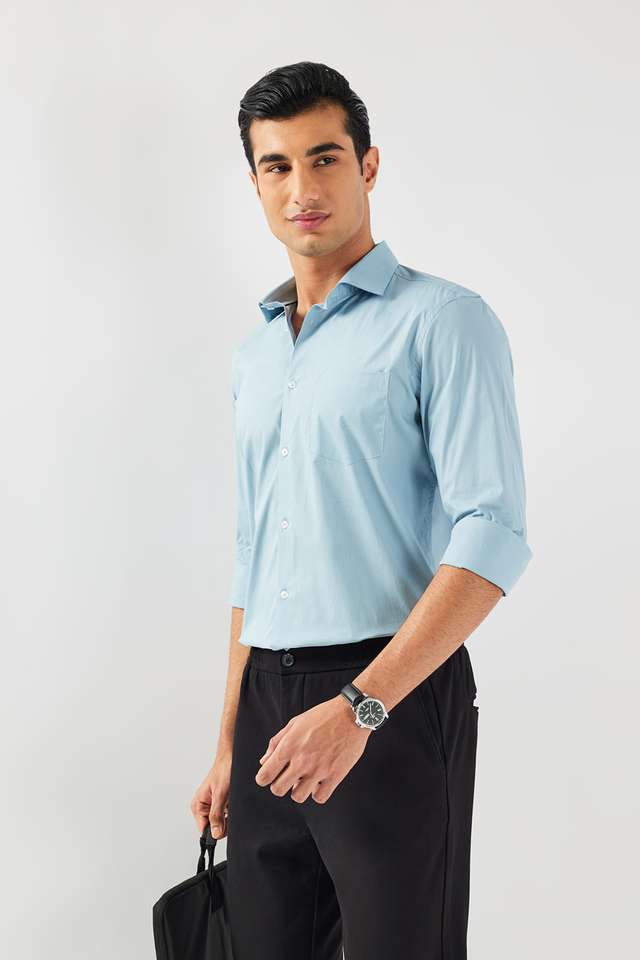 Solid-Cotton-Regular-Fit-Men-s-Formal-Wear-Shirt
