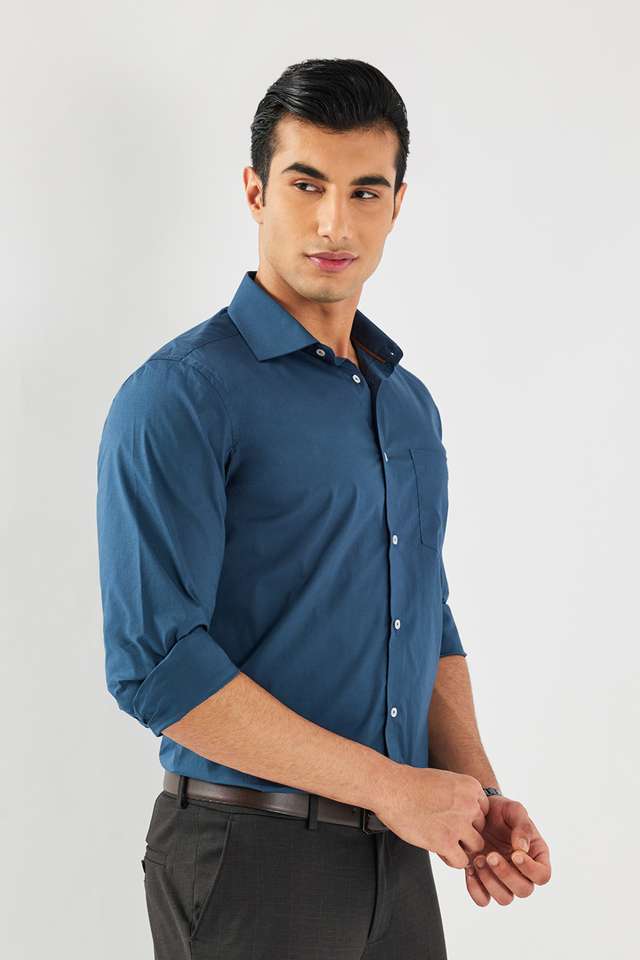 Solid-Cotton-Regular-Fit-Men-s-Formal-Wear-Shirt