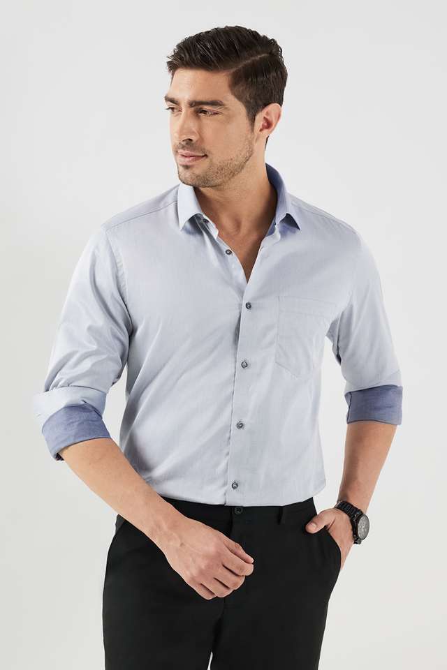 Structured-Cotton-Slim-Fit-Men-s-Formal-Wear-Shirt