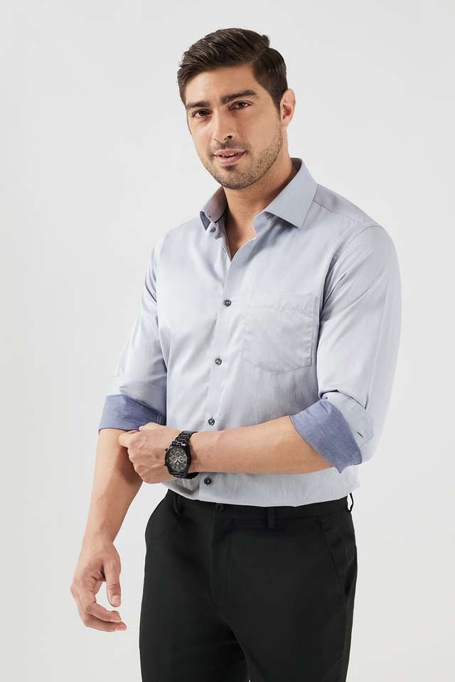 Structured-Cotton-Slim-Fit-Men-s-Formal-Wear-Shirt