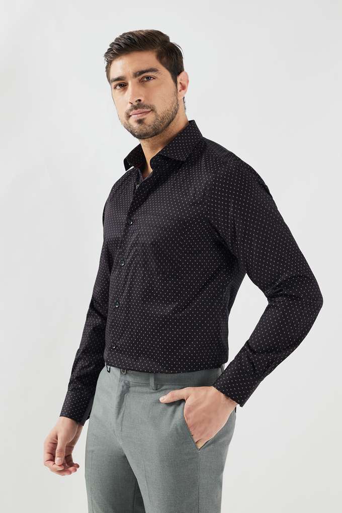 Printed-Cotton-Slim-Fit-Men-Formal-Wear-Shirt