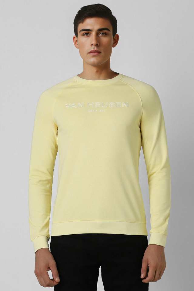 Solid-Polyester-Regular-Fit-Men-s-Sweatshirt