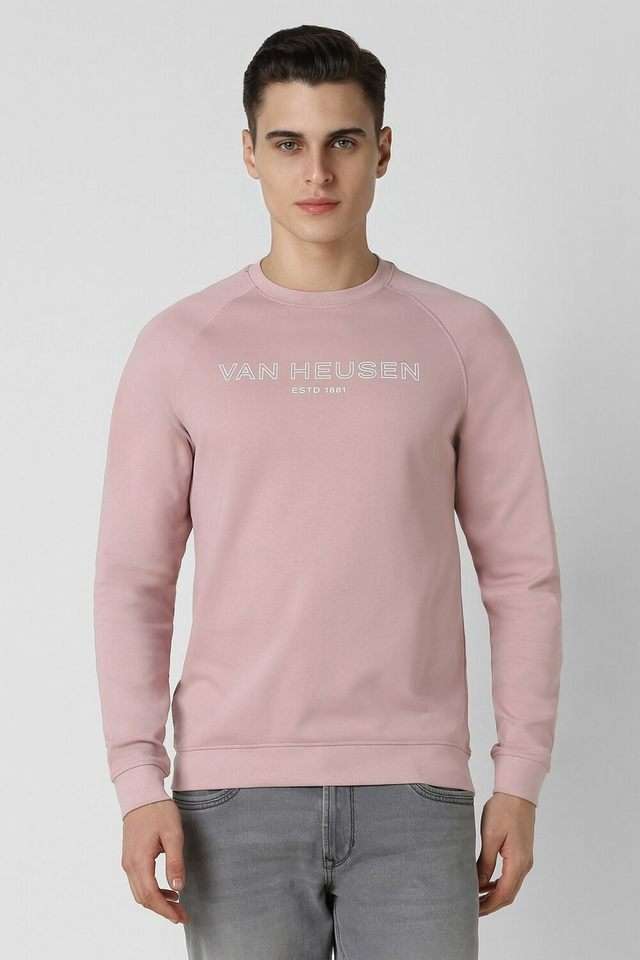 Solid-Polyester-Cotton-Regular-Fit-Men-s-Sweatshirt