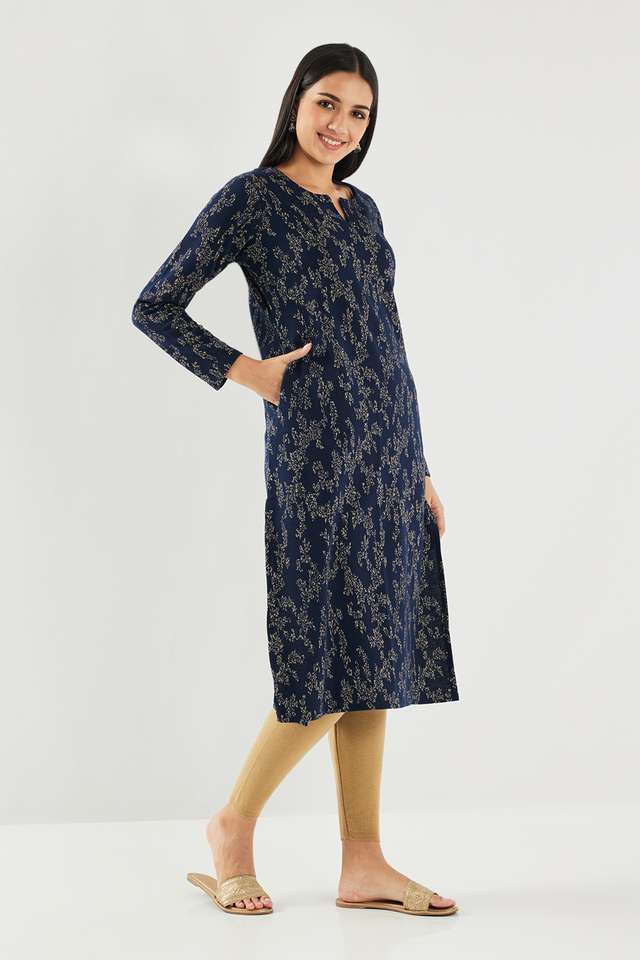 Textured-Acrylic-Women-s-Winter-Wear-Kurta