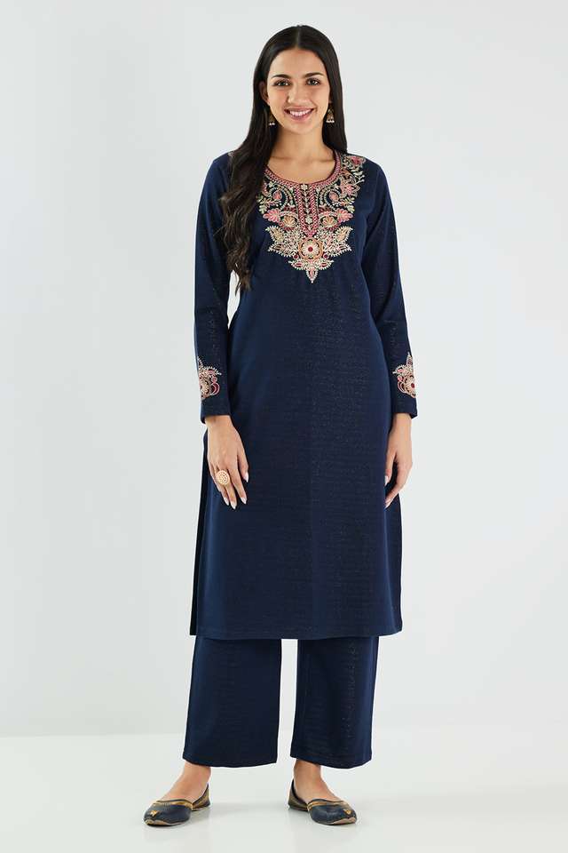 Printed-Acrylic-Regular-Fit-Women-s-Kurta