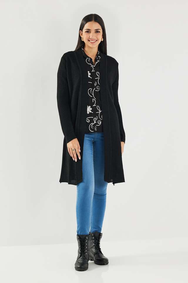 Solid-Asymmetric-Polyester-Women-Shrug